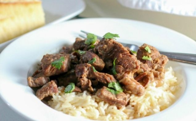 Easy Instant Pot Beef Tips and Ricehealthy recipe