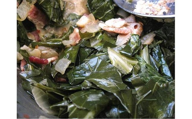 Collard Greens With Baconhealthy recipe