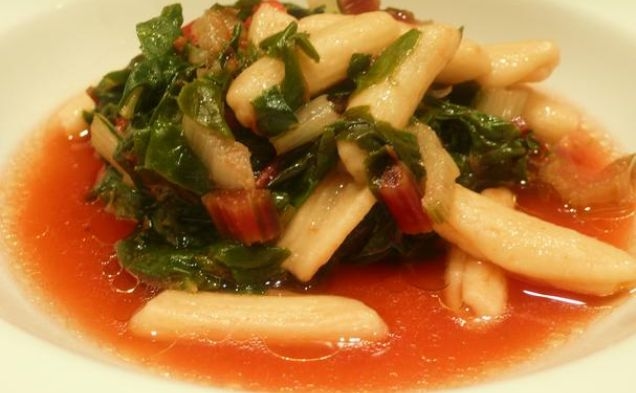 Cavatelli With Red and Green Chardhealthy recipe