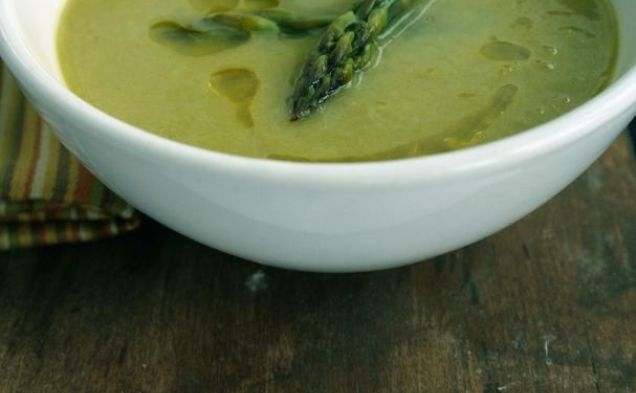 Cedar Smoked Asparagus Souphealthy recipe