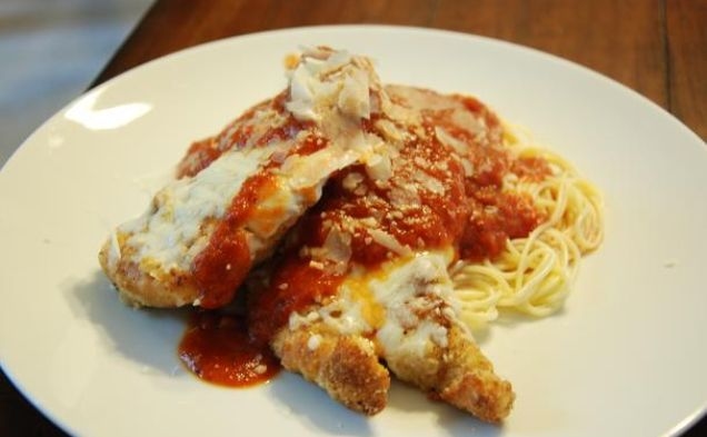 Chicken Parmesan With Pastahealthy recipe