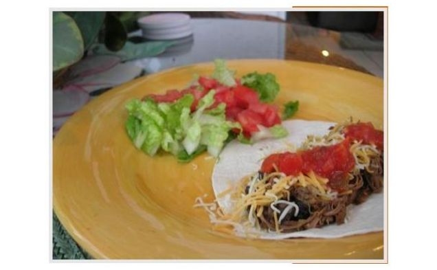 Crock Pot Beef and Bean Burritoshealthy recipe