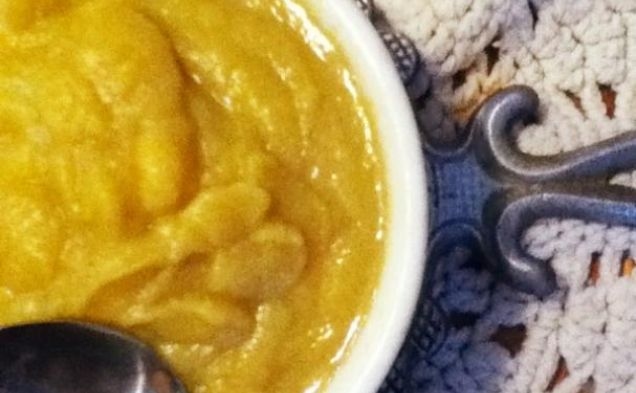 Curried Butternut Squash and Apple Souphealthy recipe
