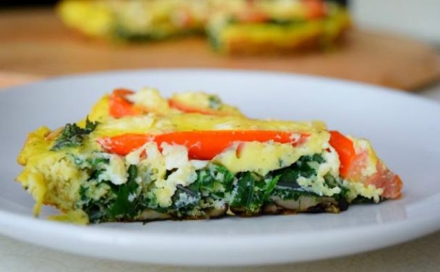 Farmer's Strata with Kale and Tomatoeshealthy recipe