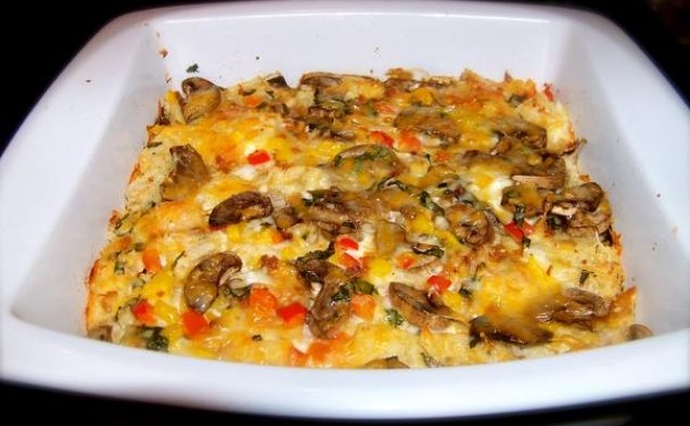 Figure Friendly Mushroom and Bacon Stratahealthy recipe