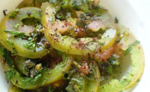 Green Tomato Saladhealthy recipe