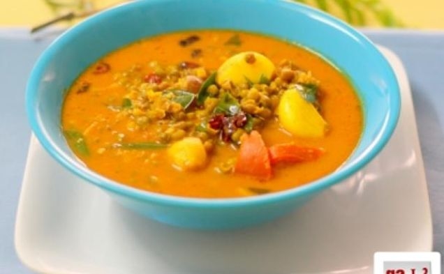Pachai Payaru Kulambu (Green Moong Dal Curry)healthy recipe