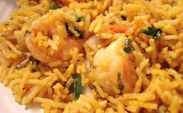 Prawn Biryani( Shrimps In Aromatic and Flavored Indian Rice)healthy recipe