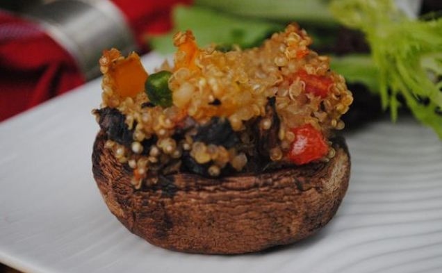 Quinoa Stuffed Mushroomshealthy recipe