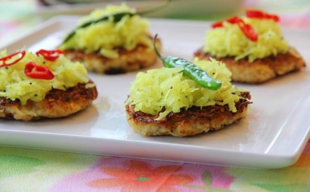 Rösti With Papaya Saladhealthy recipe