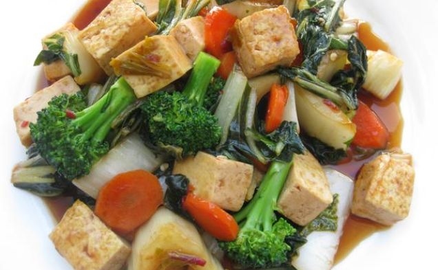 Thai Tofu With Bok Choyhealthy recipe