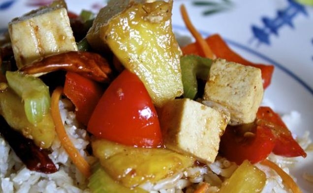 Tofu Pineapple Stir-Fryhealthy recipe