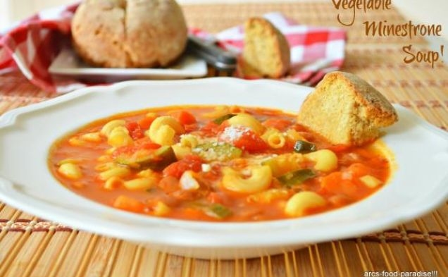 Vegetable Minestrone Souphealthy recipe