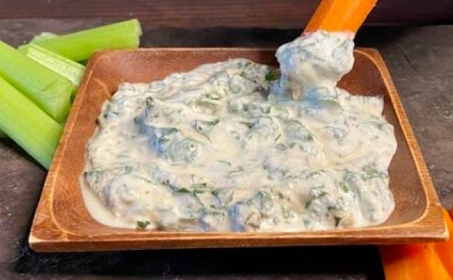 5-minute Ricotta Garlic Herb Diphealthy recipe