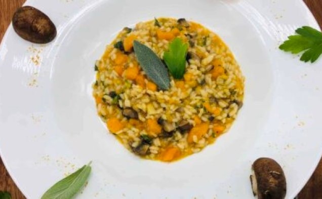 One-Pan Butternut Squash Risotto with Mushroomshealthy recipe