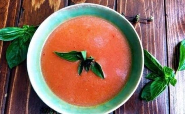 Try This at Home - Tomato Gazpacho to Cool Off During the Dog Days of Summerhealthy recipe
