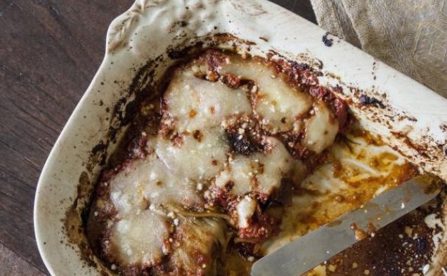 (Lighter) Classic Eggplant Parmigianahealthy recipe