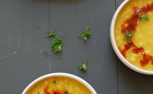 Arhar dal {Yellow split peas / Toovar dal} with spicy temperinghealthy recipe
