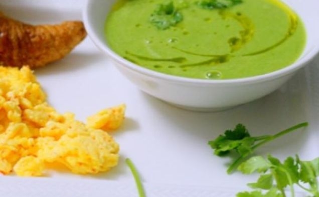 Asian Green Pea Souphealthy recipe