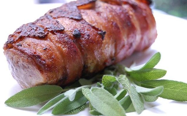 Bacon Wrapped Pork Tenderloinhealthy recipe