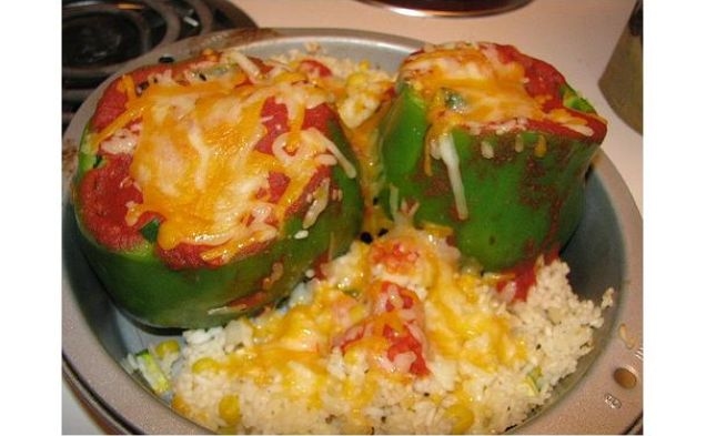 Baked Stuffed Peppershealthy recipe