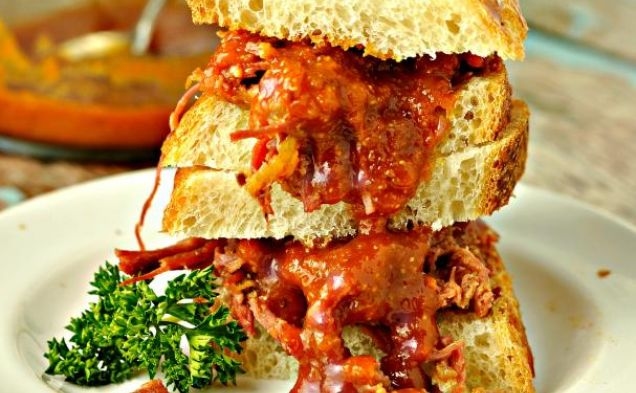 Beer Braised Brisket with Ding Dang Good Saucehealthy recipe