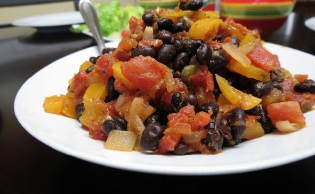 Black Bean and Peppers Taco Fillinghealthy recipe