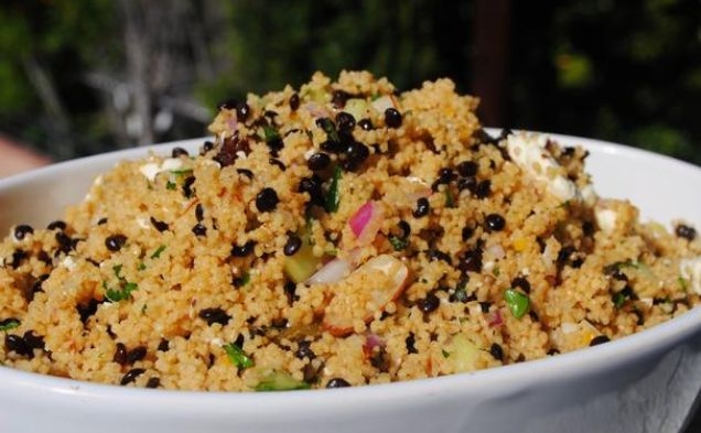 Black Lentil and Couscous Saladhealthy recipe