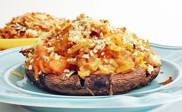 BRUSCHETTA STUFFED PORTOBELLOShealthy recipe