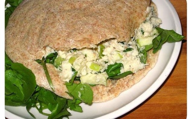 Crab Salad Stuffed Pita Pocketshealthy recipe