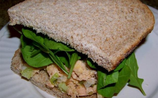 Crunchy Wild Alaskan Salmon Saladhealthy recipe