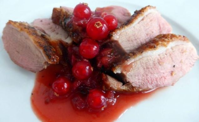 Duck Breast with Redcurrant and Port Saucehealthy recipe