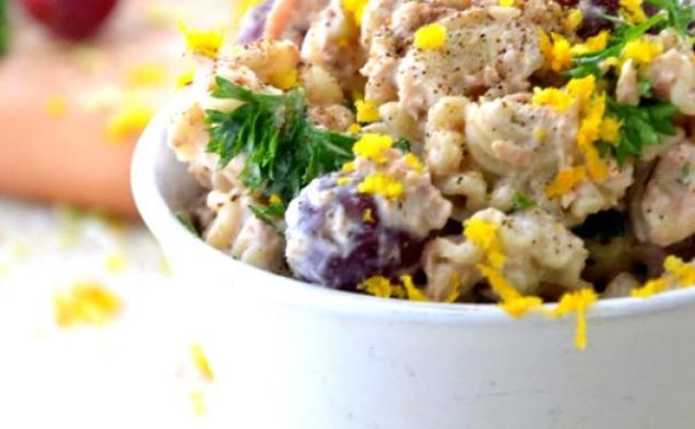 Easy Gluten Free Vegetarian Pasta Saladhealthy recipe