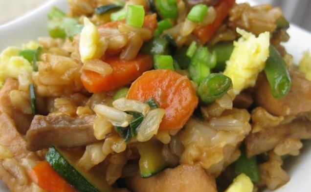 Fried Brown Ricehealthy recipe