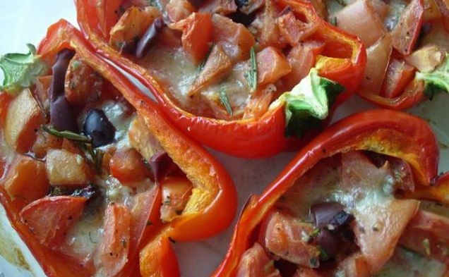 Garden Baked Red Peppershealthy recipe