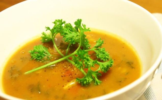 Indian-Inspired Lentil Souphealthy recipe