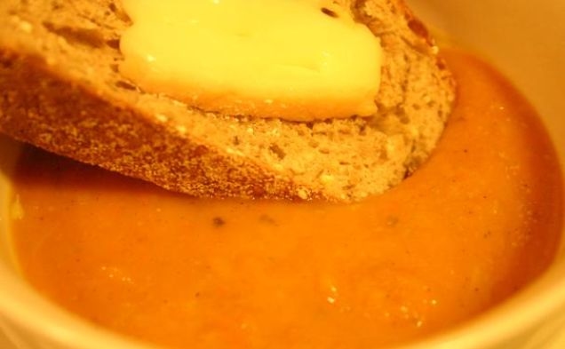 Kobocha Squash and Ginger Souphealthy recipe