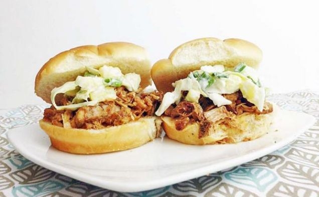 Kona Pork with Pineapple Slawhealthy recipe