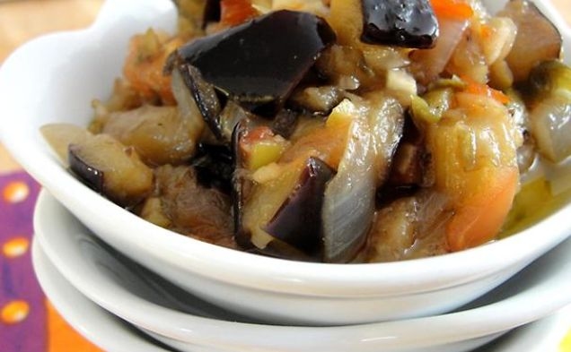 La Nonna's Sweet and Sour Eggplant Diphealthy recipe