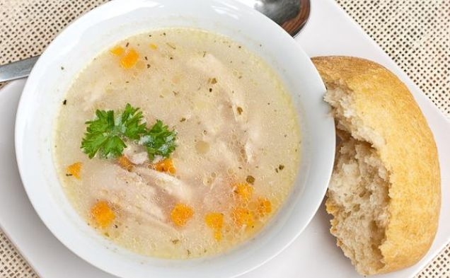 Light and Chunky Chicken Souphealthy recipe