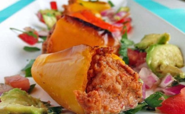 Mini Stuffed Mexican Bell Peppershealthy recipe