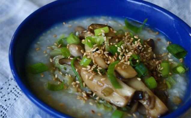 Mushroom & Cabbage Brown Rice Congeehealthy recipe
