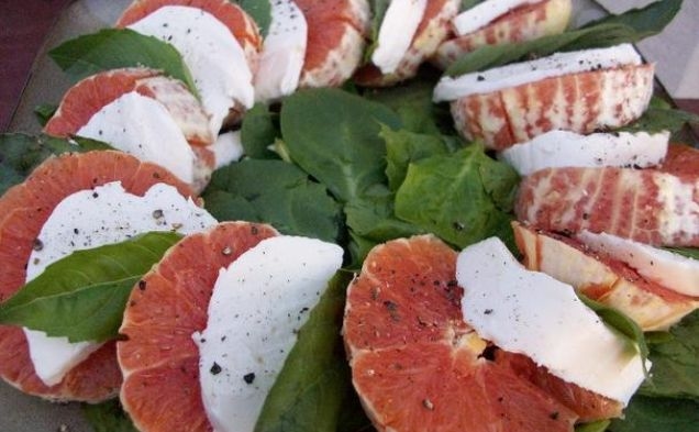 Orange Caprese Saladhealthy recipe