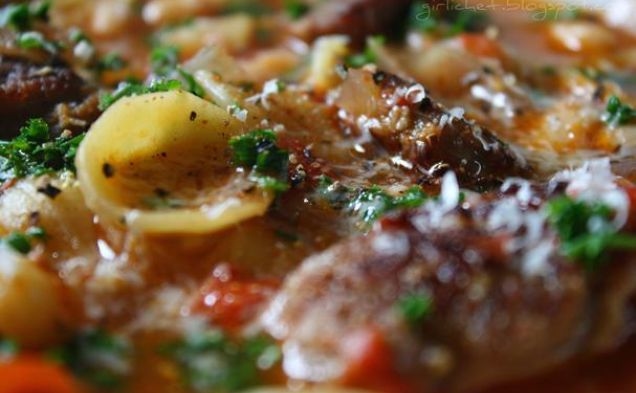 Orecchiette, Sausage and White Bean Souphealthy recipe