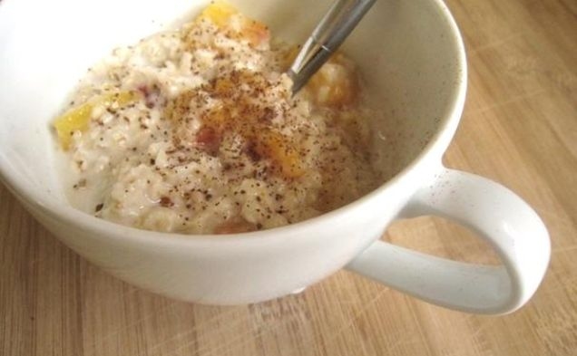 Peaches And Cream Oatmealhealthy recipe