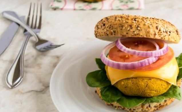 Pumpkin Almond Burger Pattieshealthy recipe