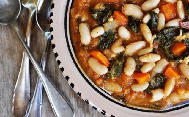 Ribollita Inspired Bean Stewhealthy recipe