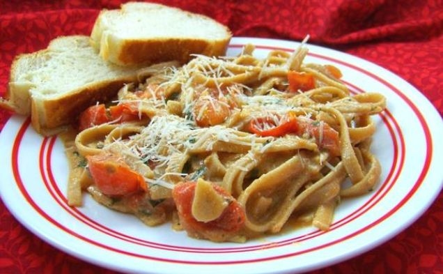Roasted Cherry Tomato Linguinehealthy recipe