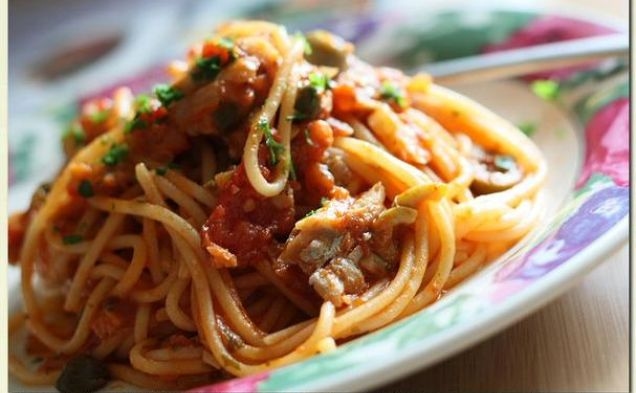 Spaghetti With Cape Hake Saucehealthy recipe