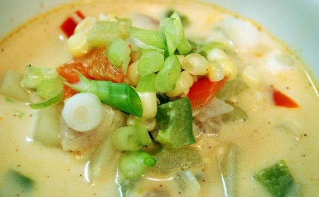 Spicy Grilled Corn Chowderhealthy recipe